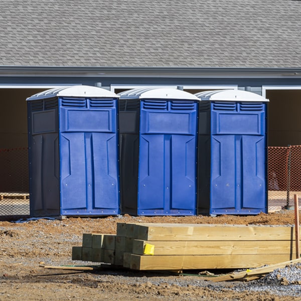 what is the maximum capacity for a single portable restroom in East Bangor